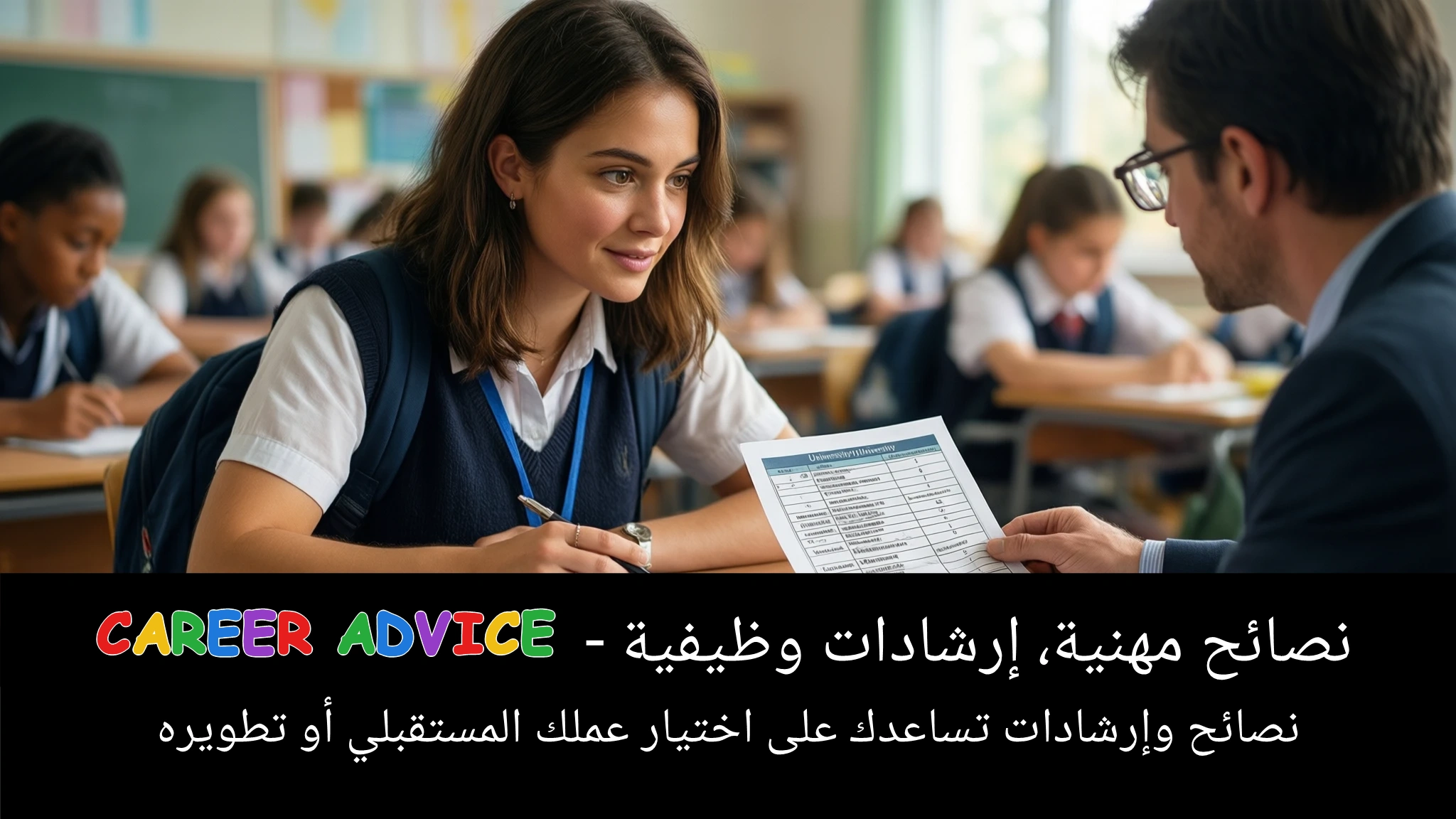 Arabic Illustration for career advice